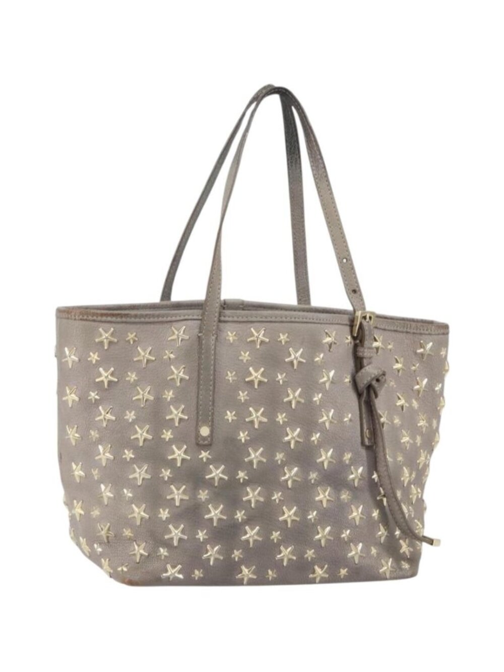 Jimmy Choo Sasha S Tote Bag Leather Silver Gold